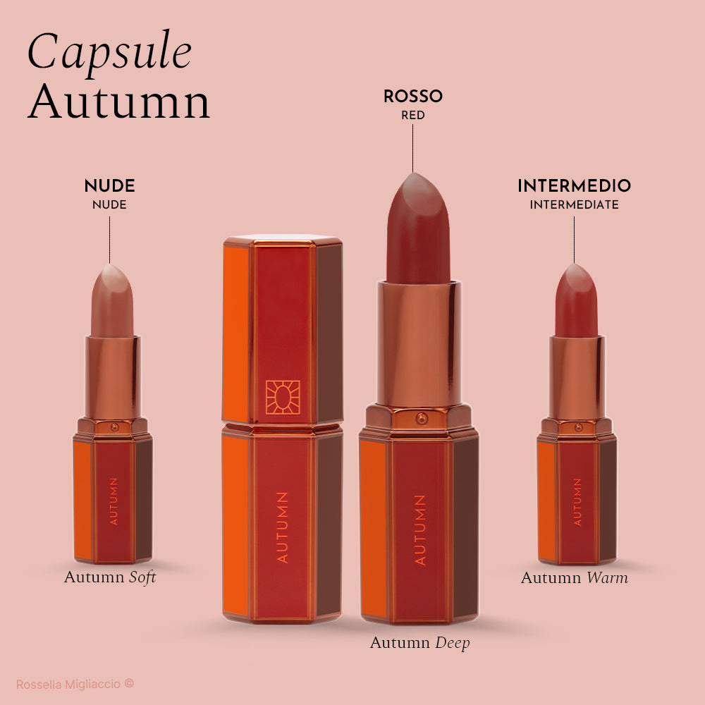 Rossetti Autumn Deep, Soft e Warm, adatti alle varie sottostagioni dell'autunno.