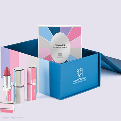 Confezione vuota che puoi usare come cofanetto regalo a tema Summer.