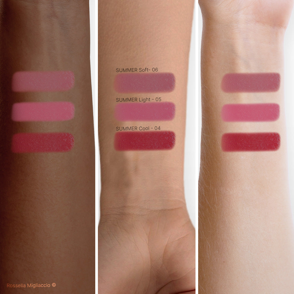 Swatch colori rossetti Summer.