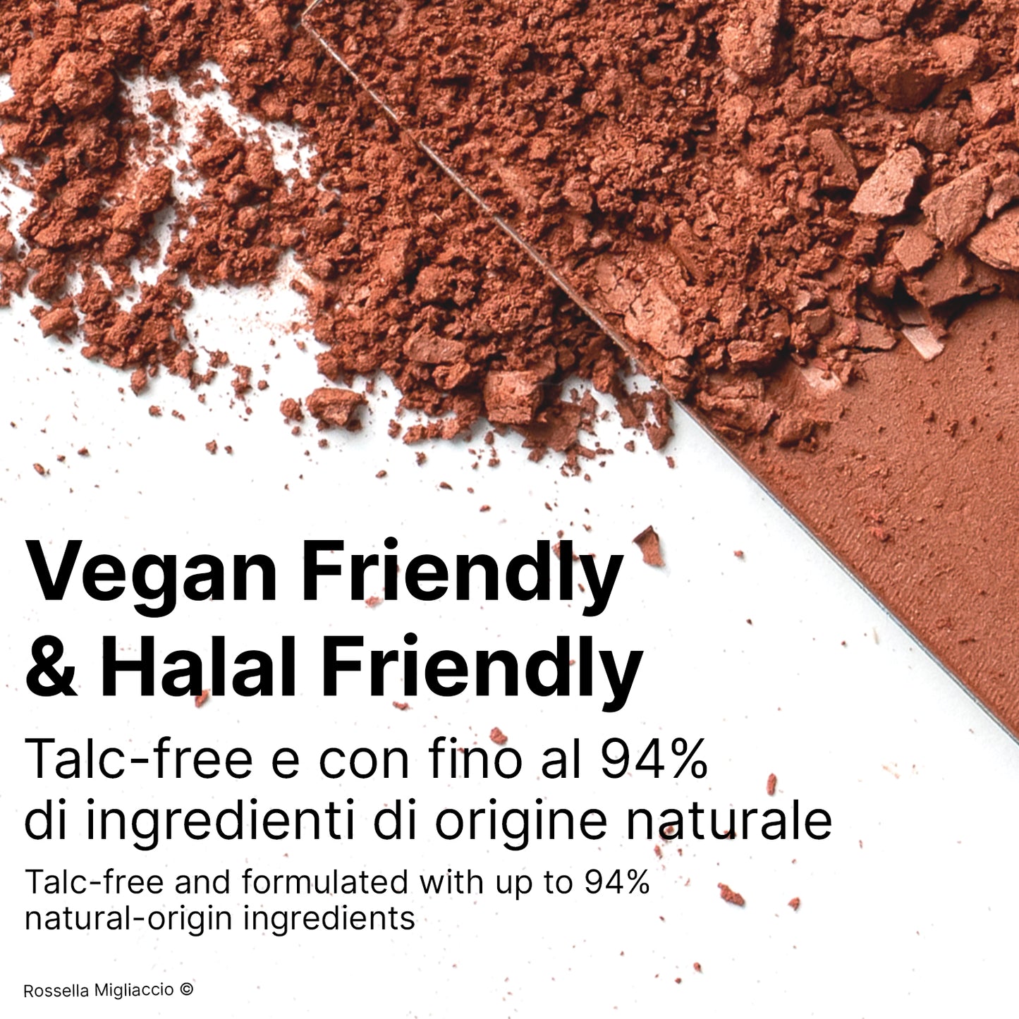 Infografica su Autumn 03, blush marrone della palette autunno di Rossella Migliaccio, vegan e halal friendly.