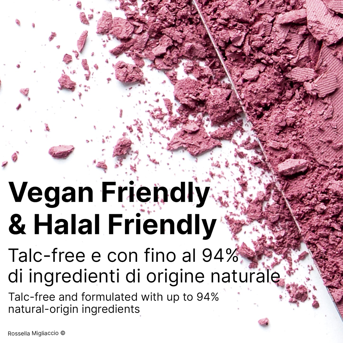Infografica su Summer 02, il blush malva per la palette primavera di Rossella Migliaccio, vegan e halal friendly.