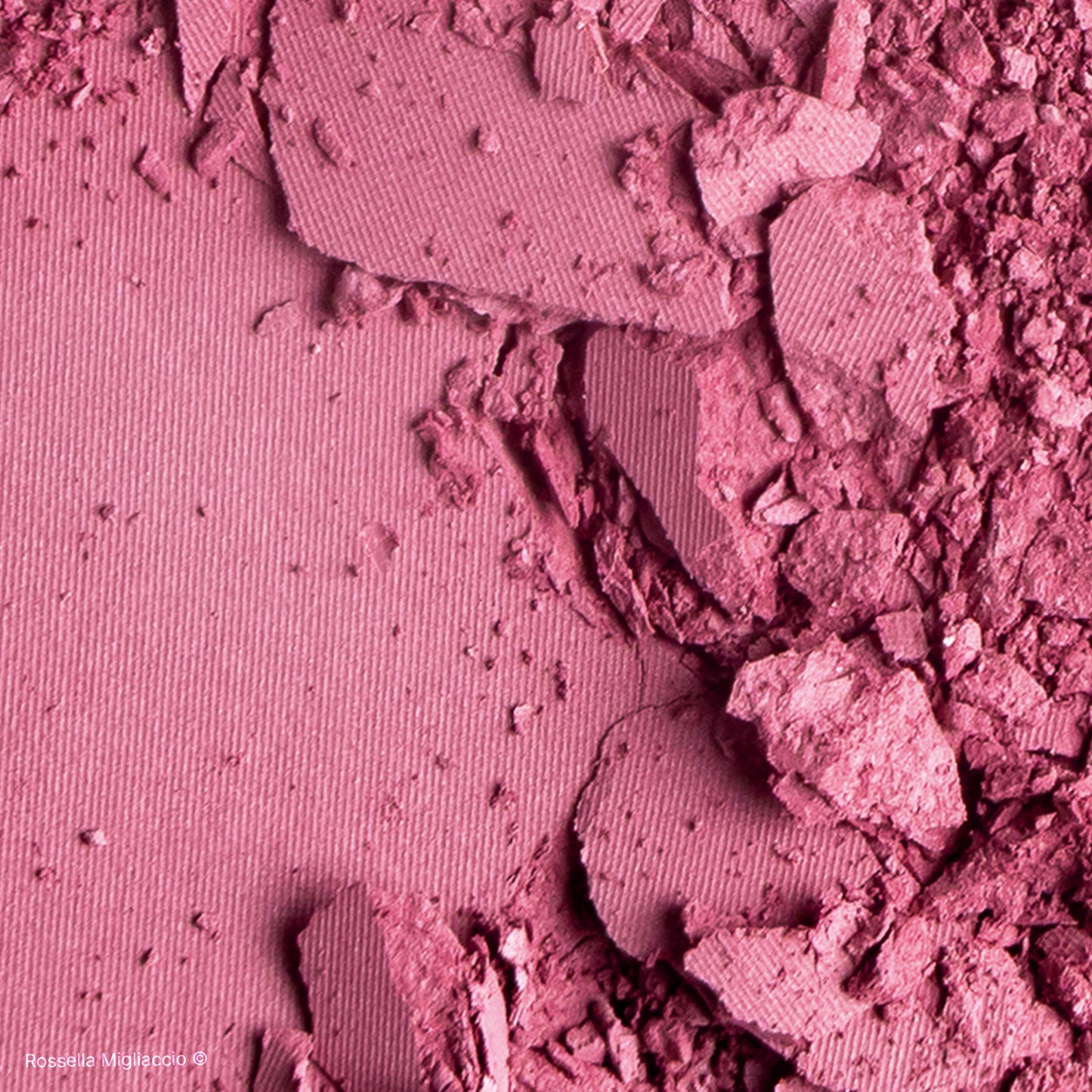 Texture in polvere di Winter 01, il blush rosa freddo per la palette primavera di Rossella Migliaccio.