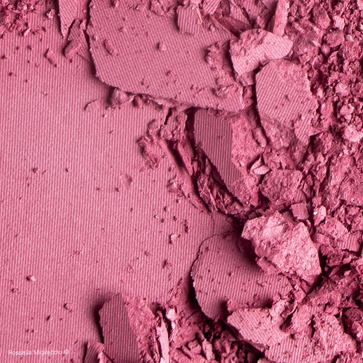 Texture in polvere di Winter 01, il blush rosa freddo per la palette primavera di Rossella Migliaccio.